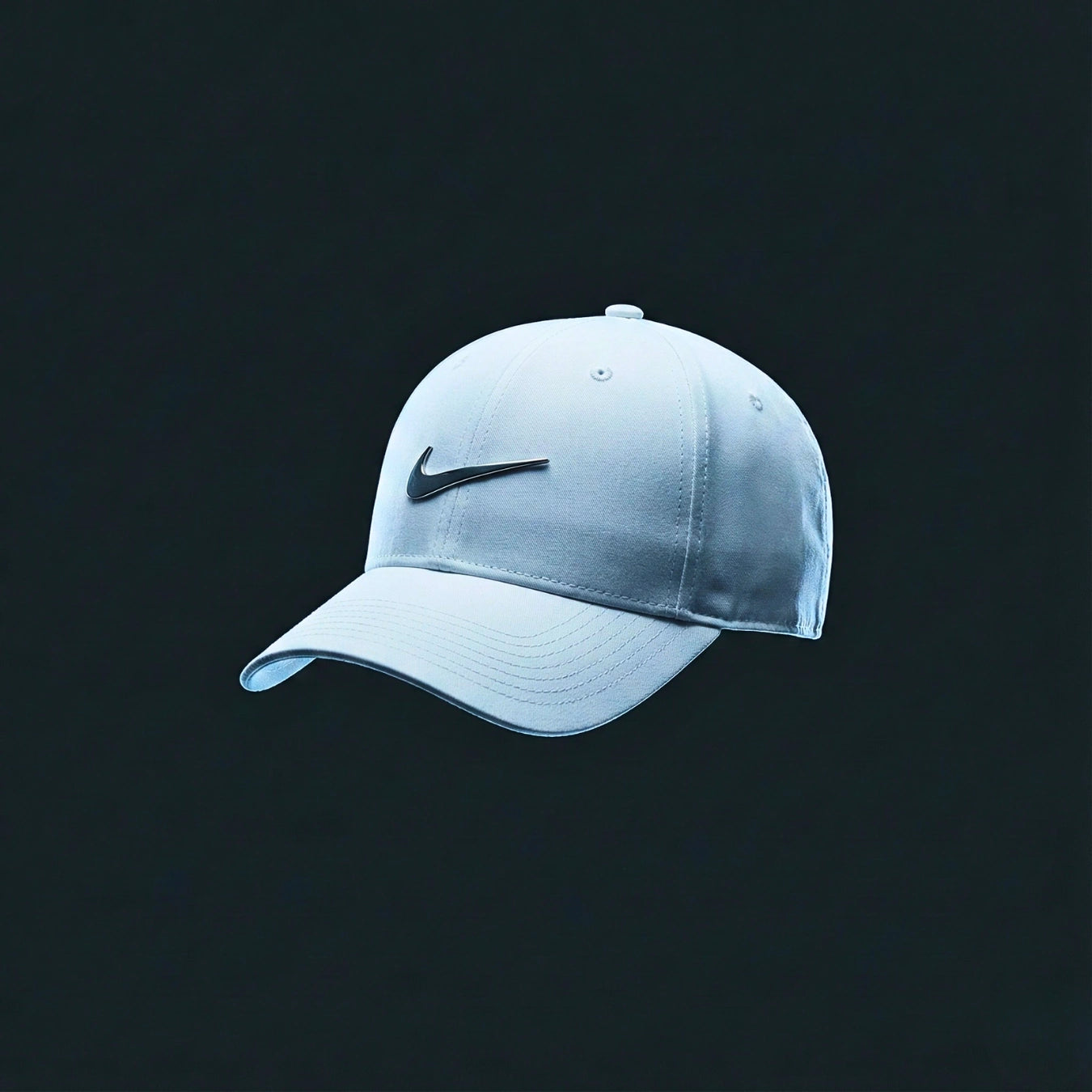 Nike Mens Metal Swoosh White Cap