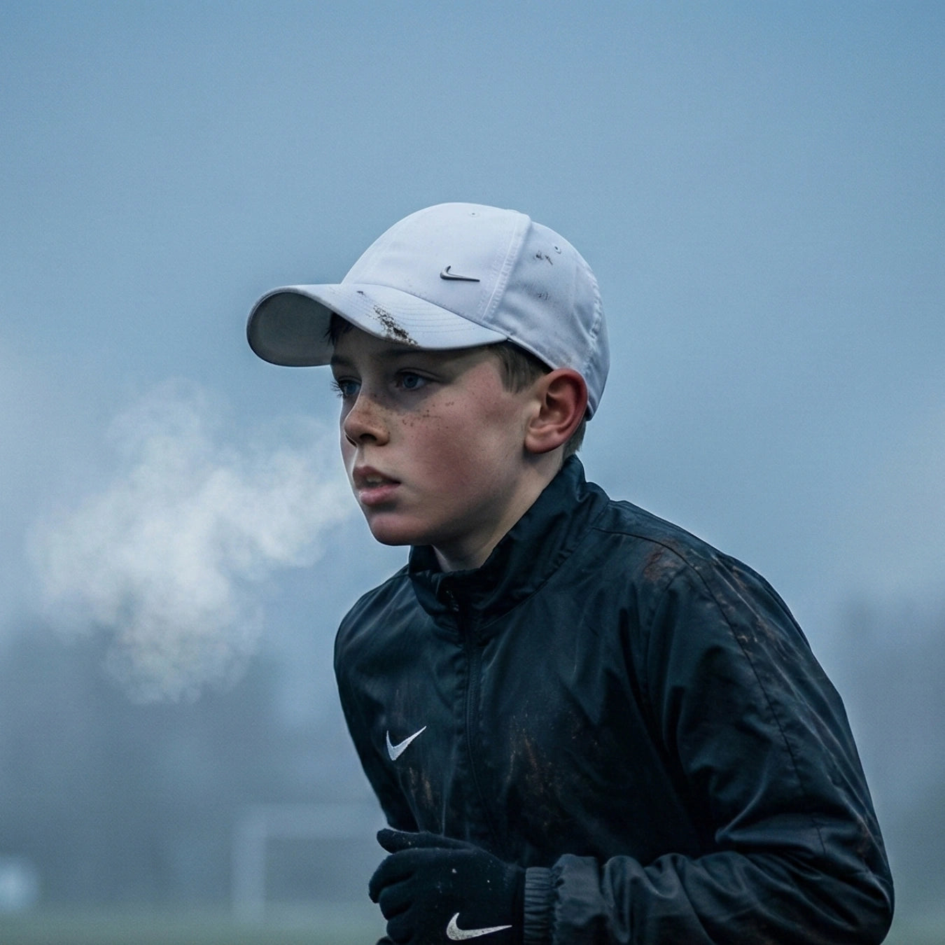 Nike Mens Metal Swoosh White Cap