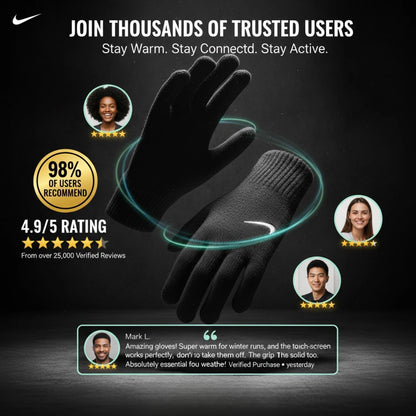 Nike Mens Swoosh knit Gloves